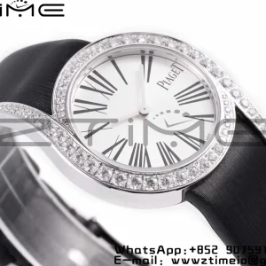 Limelight Gala G0A42150 26mm SS ZF 1:1 Best Edition Silver Dial on Black Fabric Strap Siwss Quartz - Super Clone Watch | 1:1 Best Version