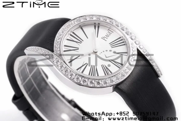 Limelight Gala G0A42150 26mm SS ZF 1:1 Best Edition Silver Dial on Black Fabric Strap Siwss Quartz - Super Clone Watch | 1:1 Best Version