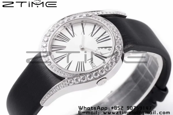 Limelight Gala G0A42150 26mm SS ZF 1:1 Best Edition Silver Dial on Black Fabric Strap Siwss Quartz - Super Clone Watch | 1:1 Best Version