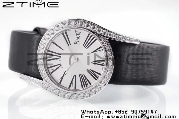 Limelight Gala G0A42150 26mm SS ZF 1:1 Best Edition Silver Dial on Black Fabric Strap Siwss Quartz - Super Clone Watch | 1:1 Best Version