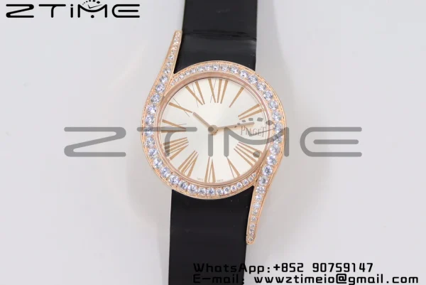 Limelight Gala G0A43151 32mm SS ZF RG ZF 1:1 Best Edition Silver Dial on Black Fabric Strap Siwss Quartz - Super Clone Watch | 1:1 Best Version