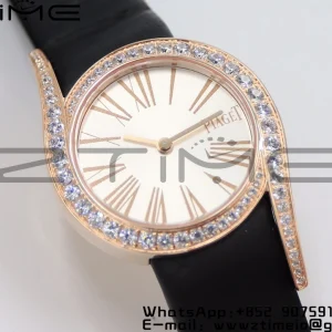 Limelight Gala G0A43151 32mm SS ZF RG ZF 1:1 Best Edition Silver Dial on Black Fabric Strap Siwss Quartz - Super Clone Watch | 1:1 Best Version
