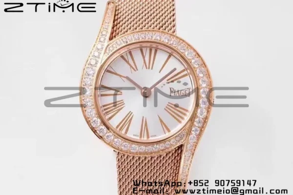 Limelight Gala G0A44212 32mm RG ZF 1:1 Best Edition Silver Dial on RG Bracelet Siwss Quartz - Super Clone Watch | 1:1 Best Version
