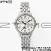 Rendez-Vous JL Night & Day 3448130 SS APSF 1:1 Best Edition White Textured Dial Diamonds Bezel on SS Bracelet  A898 - Super Clone Watch | 1:1 Best Version