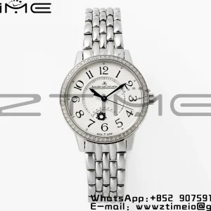 Rendez-Vous JL Night & Day 3448130 SS APSF 1:1 Best Edition White Textured Dial Diamonds Bezel on SS Bracelet  A898 - Super Clone Watch | 1:1 Best Version