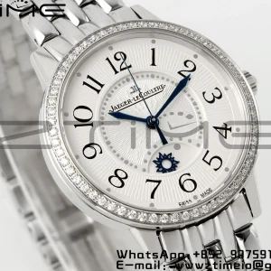 Rendez-Vous JL Night & Day 3448130 SS APSF 1:1 Best Edition White Textured Dial Diamonds Bezel on SS Bracelet  A898 - Super Clone Watch | 1:1 Best Version