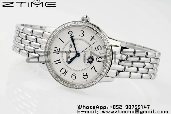 Rendez-Vous JL Night & Day 3448130 SS APSF 1:1 Best Edition White Textured Dial Diamonds Bezel on SS Bracelet  A898 - Super Clone Watch | 1:1 Best Version