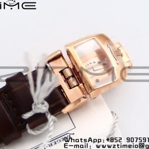 Rendez-Vous Night & Day 3572430 RG ZF 1:1 Best Edition White Textured Dial Diamonds Bezel on Brown Leather Strap A898 - Super Clone Watch | 1:1 Best Version