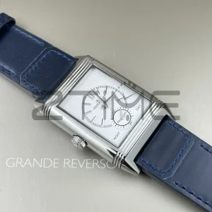 Master Reverso Tribute Small Seconds 3988482 SS MGF 1:1 Best Version Blue Dial on Blue Leather Strap A854A - Super Clone Watch | 1:1 Best Version