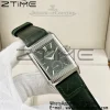 Master Reverso Tribute Small Seconds SS MGF 1:1 Best Version Green Dial on Green Leather Strap A854A - Super Clone Watch | 1:1 Best Version