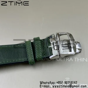 Master Reverso Tribute Small Seconds SS MGF 1:1 Best Version Green Dial on Green Leather Strap A854A - Super Clone Watch | 1:1 Best Version