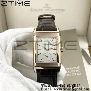 Master Reverso Tribute Small Seconds RG MGF 1:1 Best Version White Dial on Brown Leather Strap A854A - Super Clone Watch | 1:1 Best Version