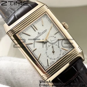 Master Reverso Tribute Small Seconds RG MGF 1:1 Best Version White Dial on Brown Leather Strap A854A - Super Clone Watch | 1:1 Best Version
