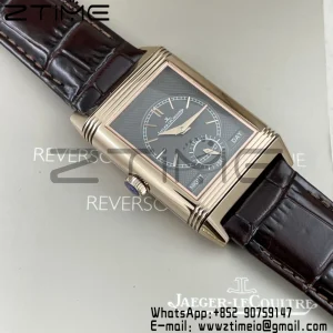 Master Reverso Tribute Small Seconds RG MGF 1:1 Best Version White Dial on Brown Leather Strap A854A - Super Clone Watch | 1:1 Best Version