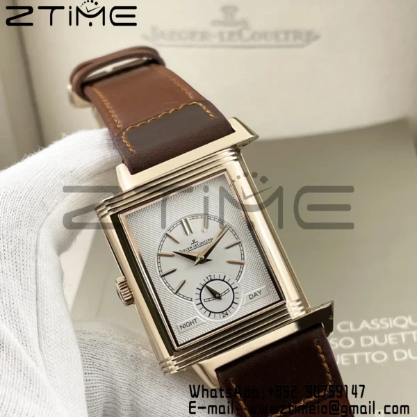 Master Reverso Tribute Small Seconds RG MGF 1:1 Best Version Gray Dial on Brown Leather Strap A854A - Super Clone Watch | 1:1 Best Version