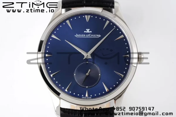 Master Ultra Thin Small Second 1358480 SS ZF 1:1 Best Edition Blue Dial on Black Leather Strap A896 - Super Clone Watch | 1:1 Best Version