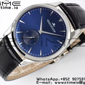 Master Ultra Thin Small Second 1358480 SS ZF 1:1 Best Edition Blue Dial on Black Leather Strap A896 - Super Clone Watch | 1:1 Best Version