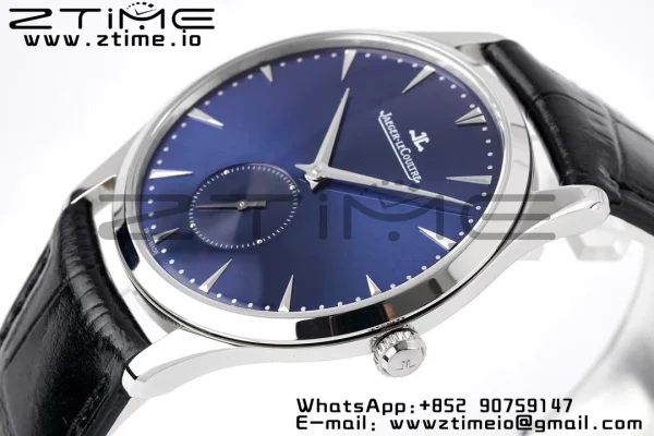 Master Ultra Thin Small Second 1358480 SS ZF 1:1 Best Edition Blue Dial on Black Leather Strap A896 - Super Clone Watch | 1:1 Best Version