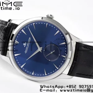 Master Ultra Thin Small Second 1358480 SS ZF 1:1 Best Edition Blue Dial on Black Leather Strap A896 - Super Clone Watch | 1:1 Best Version