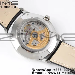 Master Ultra Thin Small Second 1358420 SS ZF 1:1 Best Edition Black Dial on Black Leather Strap A896 - Super Clone Watch | 1:1 Best Version