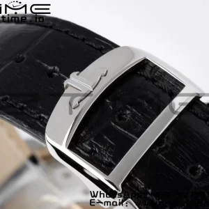 Master Ultra Thin Small Second 1358420 SS ZF 1:1 Best Edition Black Dial on Black Leather Strap A896 - Super Clone Watch | 1:1 Best Version