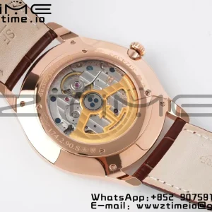Master Ultra Thin Small Second 1352520 RG ZF 1:1 Best Edition Cadran blanc sur bracelet cuir marron A896 - Super Clone Watch | 1:1 Best Version