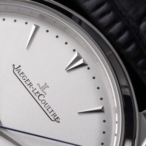 Master Ultra Thin Moon 1368420 SS AZF 1:1 Best Edition Silver Dial on Black Leather Strap A925 - Super Clone Watch | 1:1 Best Version