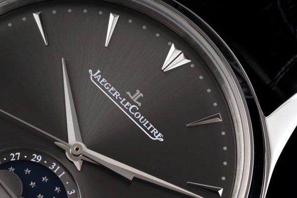 Master Ultra Thin Moon 1363540 SS AZF 1:1 Mejor Edición Esfera Gris con Correa de Piel Negra A925 - Super Clone Watch | 1:1 Mejor Versión