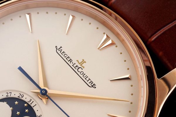 Master Ultra Thin Moon 1362520 RG AZF 1:1 Best Edition Weißes Zifferblatt auf braunem Lederarmband A925 - Super Clone Watch | 1:1 Best Version
