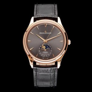 Master Ultra Thin Moon 136255J RG AZF 1:1 Best Edition Gray Dial on Black Leather Strap A925 - Super Clone Watch | 1:1 Best Version