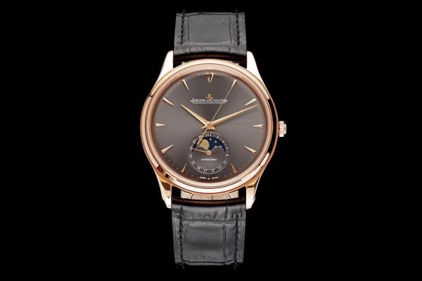 Master Ultra Thin Moon 136255J RG AZF 1:1 Best Edition Gray Dial on Black Leather Strap A925 - Super Clone Watch | 1:1 Best Version