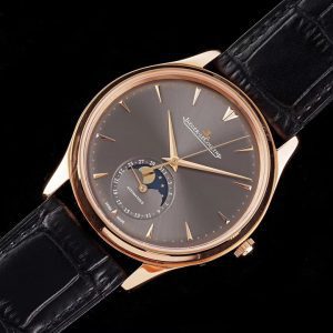 Master Ultra Thin Moon 136255J RG AZF 1:1 Best Edition Gray Dial on Black Leather Strap A925 - Super Clone Watch | 1:1 Best Version