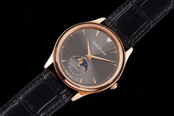 Master Ultra Thin Moon 136255J RG AZF 1:1 Best Edition Gray Dial on Black Leather Strap A925 - Super Clone Watch | 1:1 Best Version