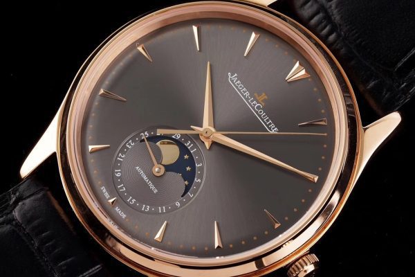 Master Ultra Thin Moon 136255J RG AZF 1:1 Best Edition Gray Dial on Black Leather Strap A925 - Super Clone Watch | 1:1 Best Version
