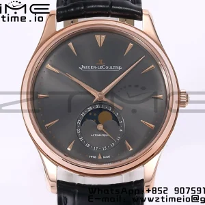 Master Ultra Thin Moon 136255J RG ZF 1:1 Best Edition Dark Gray Dial on Black Leather Strap SA925 Super Clone V2 - Super Clone Watch | 1:1 Best Version