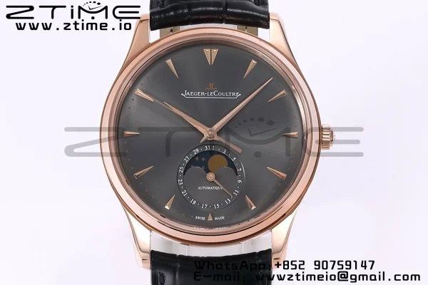 Master Ultra Thin Moon 136255J RG ZF 1:1 Best Edition Dark Gray Dial on Black Leather Strap SA925 Super Clone V2 - Super Clone Watch | 1:1 Best Version