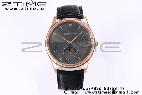 Master Ultra Thin Moon 136255J RG ZF 1:1 Best Edition Dark Gray Dial on Black Leather Strap SA925 Super Clone V2 - Super Clone Watch | 1:1 Best Version