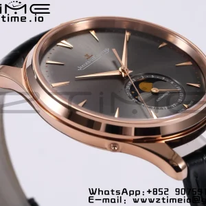 Master Ultra Thin Moon 136255J RG ZF 1:1 Best Edition Dark Gray Dial on Black Leather Strap SA925 Super Clone V2 - Super Clone Watch | 1:1 Best Version