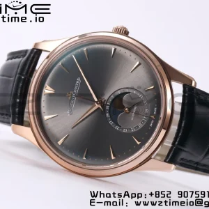 Master Ultra Thin Moon 136255J RG ZF 1:1 Best Edition Dark Gray Dial on Black Leather Strap SA925 Super Clone V2 - Super Clone Watch | 1:1 Best Version