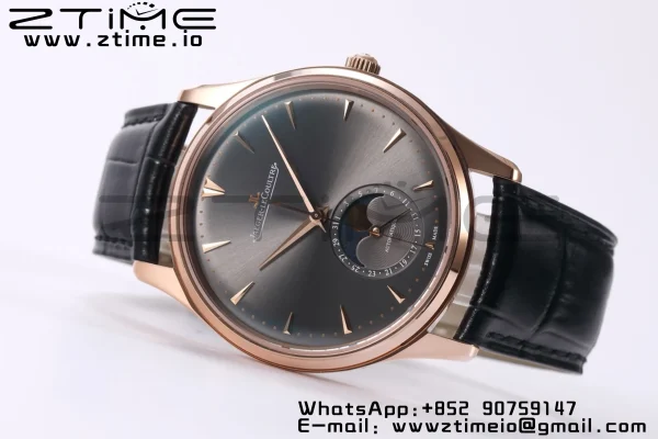Master Ultra Thin Moon 136255J RG ZF 1:1 Best Edition Dark Gray Dial on Black Leather Strap SA925 Super Clone V2 - Super Clone Watch | 1:1 Best Version