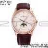Master Ultra Thin Moon 1362520 RG ZF 1:1 Best Edition White Dial on Brown Leather Strap SA925 Super Clone V2 - Super Clone Watch | 1:1 Best Version