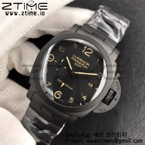 パネライ PAM00438 PAM438 O リアルセラミック VSF 1:1 ベスト版 セラミックブレスレット P9001/B V2 - スーパークローンウォッチ｜1:1 ベスト版