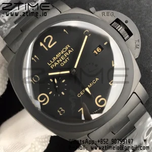 パネライ PAM00438 PAM438 O リアルセラミック VSF 1:1 ベスト版 セラミックブレスレット P9001/B V2 - スーパークローンウォッチ｜1:1 ベスト版