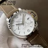Panerai PAM01394 PAM1394 Luminor Marina 42mm VSF Best Edition White Dial on Brown Asso Strap P.9010 - Super Clone Watch | 1:1 Best Version
