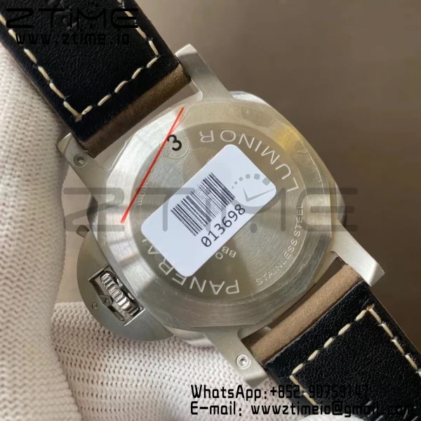 Panerai PAM01394 PAM1394 Luminor Marina 42mm VSF Best Edition White Dial on Brown Asso Strap P.9010 - Super Clone Watch | 1:1 Best Version