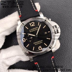 Panerai PAM01025 PAM1025 VSF 1:1 Best Edition Black Dial on Black Canvas Strap P.9010 Clone - Super Clone Watch | 1:1 Best Version