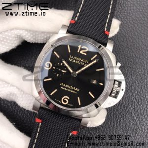 Panerai PAM01025 PAM1025 VSF 1:1 Best Edition Black Dial on Black Canvas Strap P.9010 Clone - Super Clone Watch | 1:1 Best Version