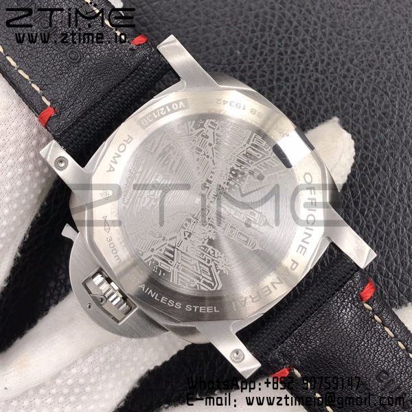 Panerai PAM01025 PAM1025 VSF 1:1 Best Edition Black Dial on Black Canvas Strap P.9010 Clone - Super Clone Watch | 1:1 Best Version