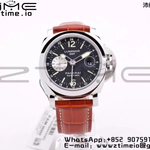 Panerai PAM00088  PAM088 R Luminor GMT 44mm VSF 1:1 Best Edition on Brown Leather Strap P.9001 Super Clone - Super Clone Watch | 1:1 Best Version
