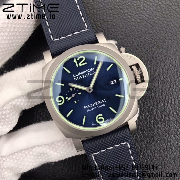 Panerai PAM01117 PAM1117 Titanium VSF 1:1 Best Edition Blue Dial on Blue Kevlar Composite Strap P.9010 Clone - Super Clone Watch | 1:1 Best Version
